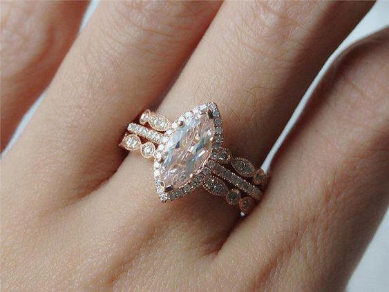 bague taille marquise
